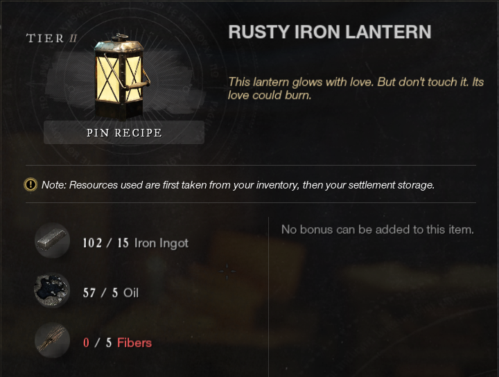 rusty iron lantern new world